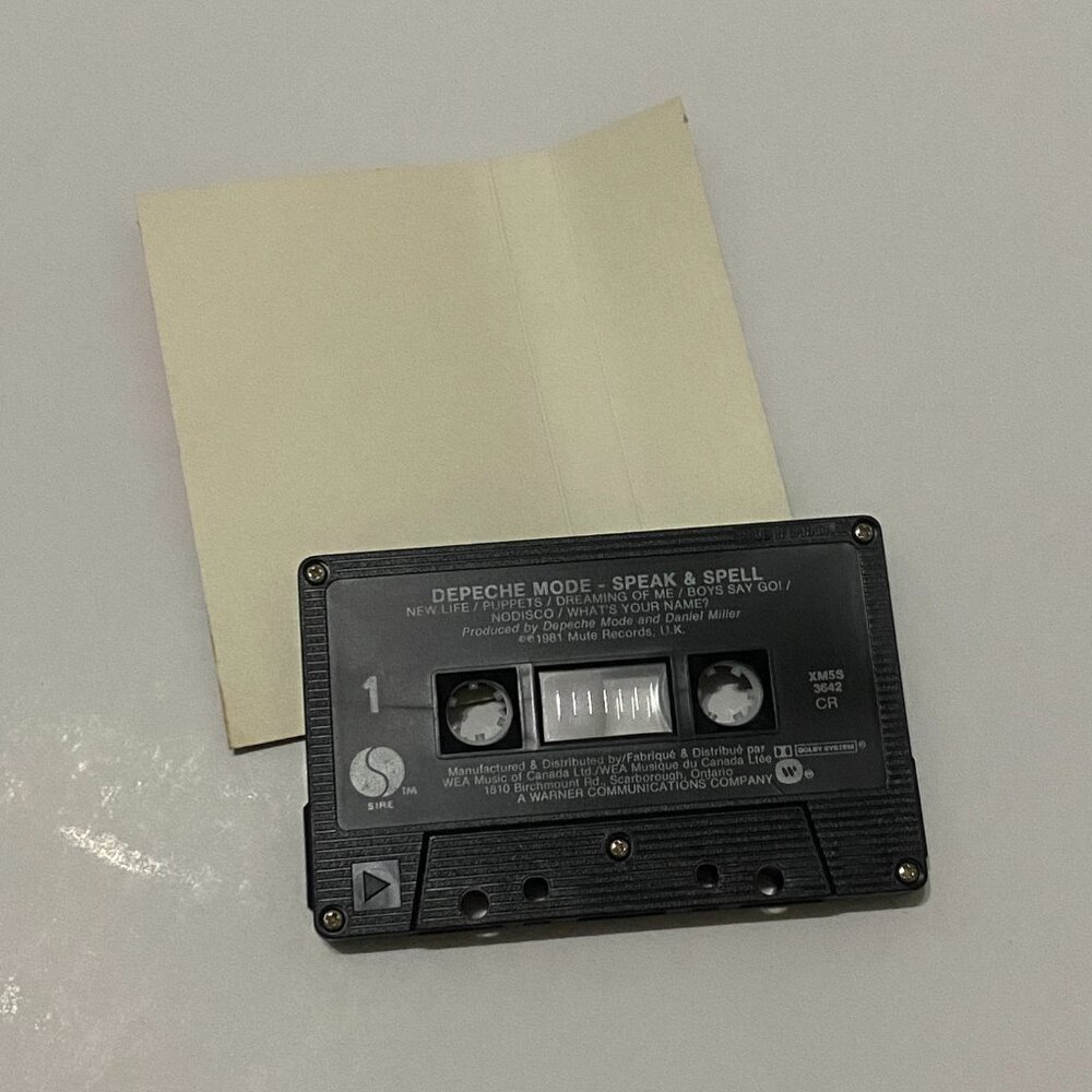 VINTAGE LOT OF 3 DEPECHE MODE CASETTES (SPEAK & SPELL, BLACK CELEBRATION +) - Picture 5 of 6